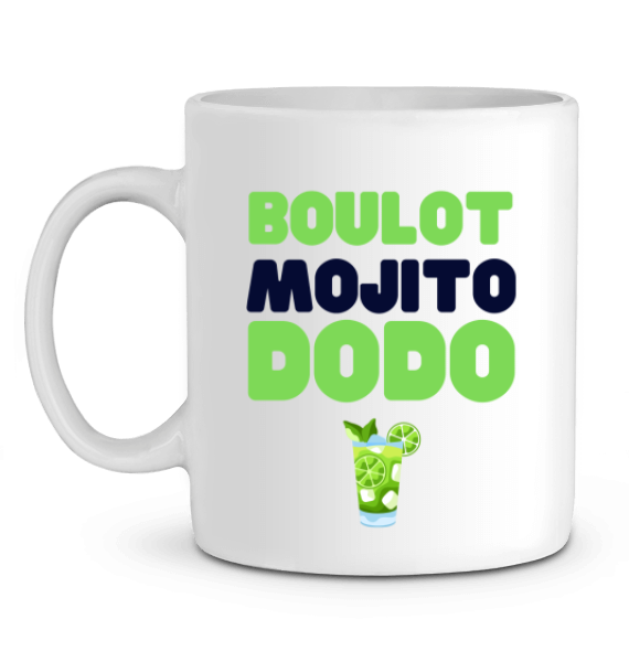 Mug Apéro "Boulot Mojito Dodo"