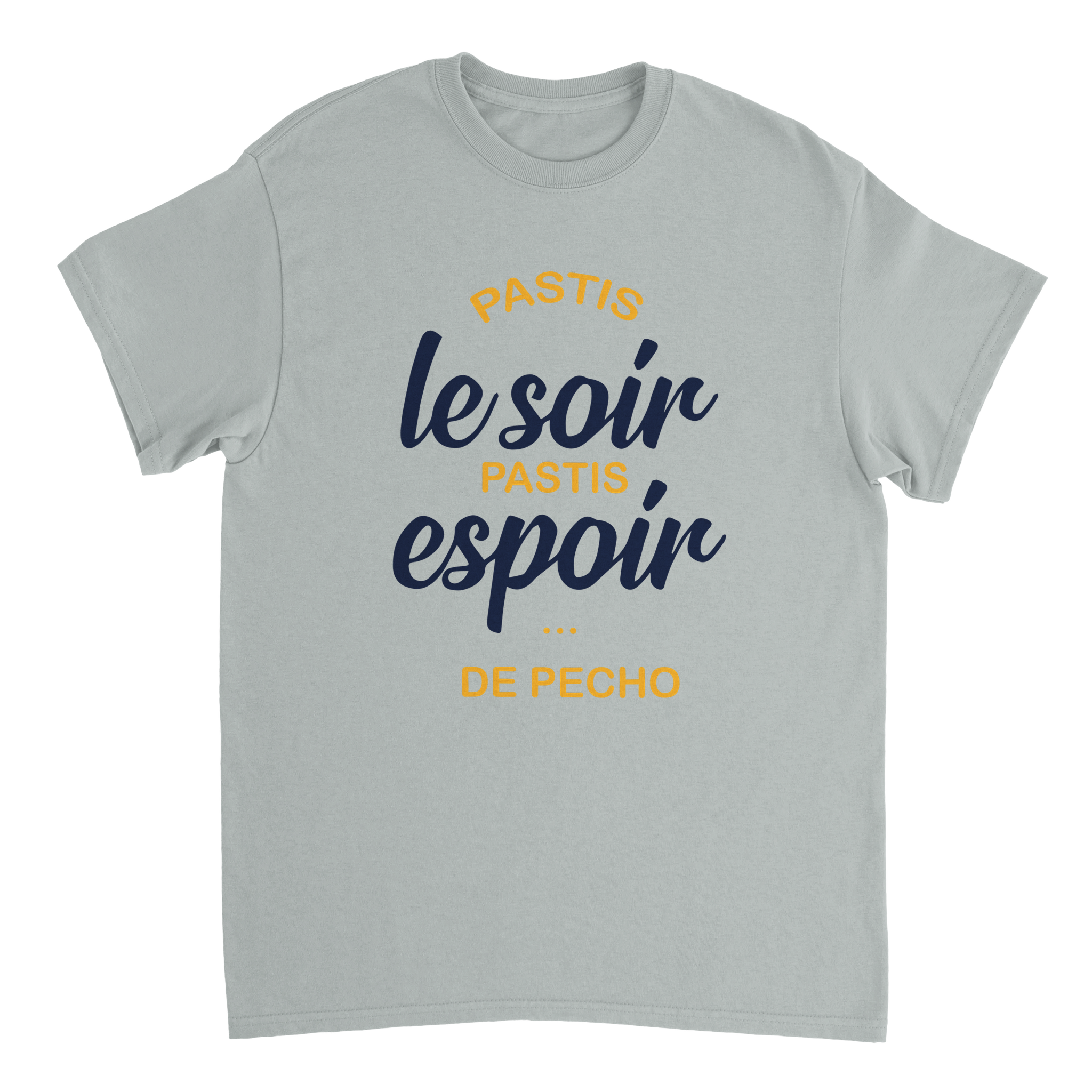 T-shirt Pastis "Pastis le soir pastis espoir de pécho" | Mixte