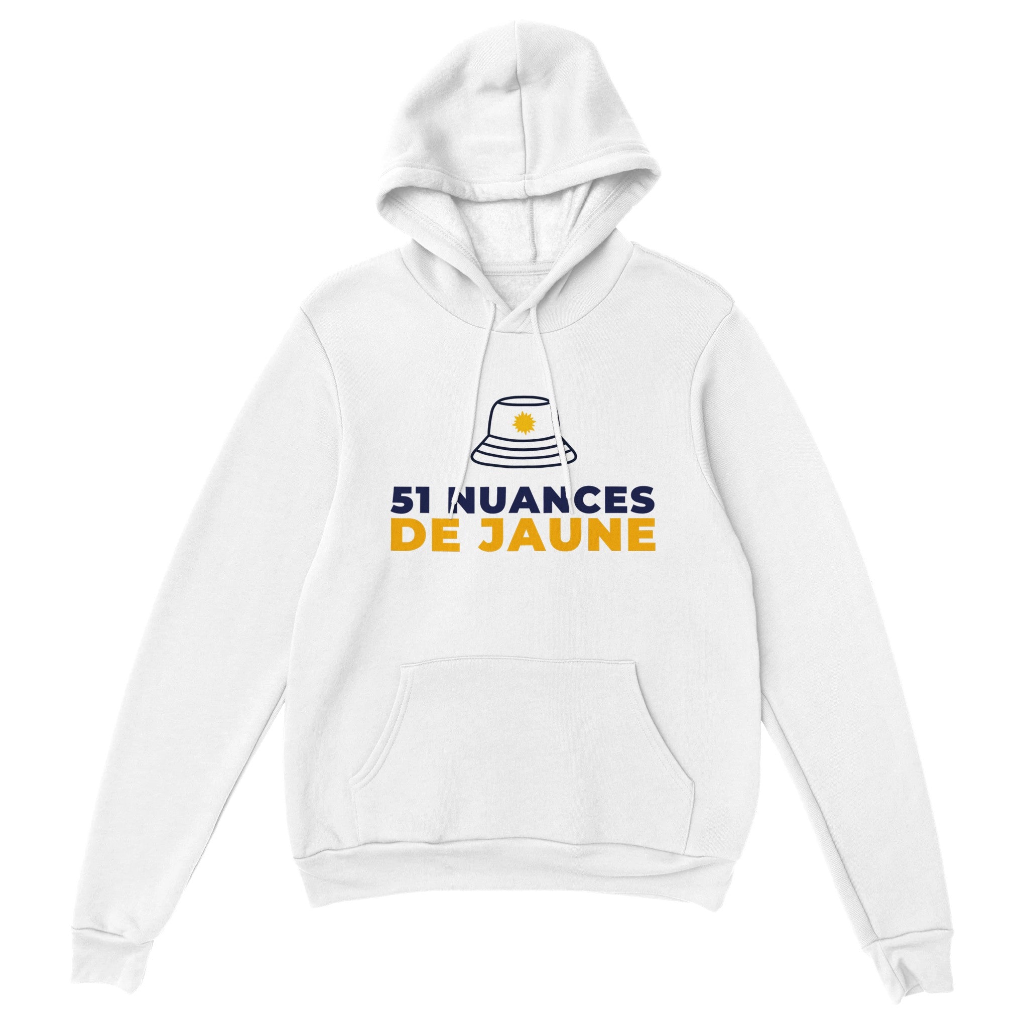 Sweat à capuche pastis "51 nuances de jaune" | Mixte