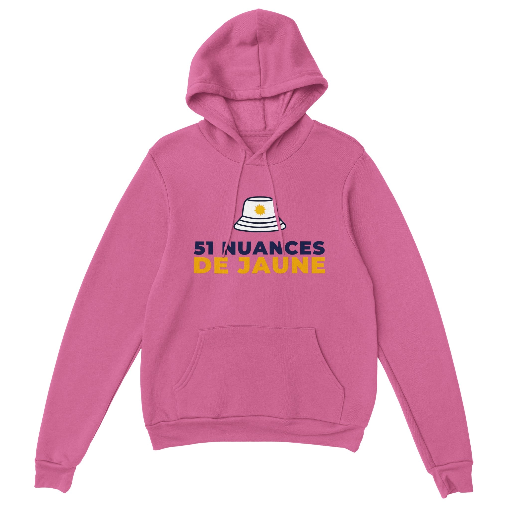 Sweat à capuche pastis "51 nuances de jaune" | Mixte