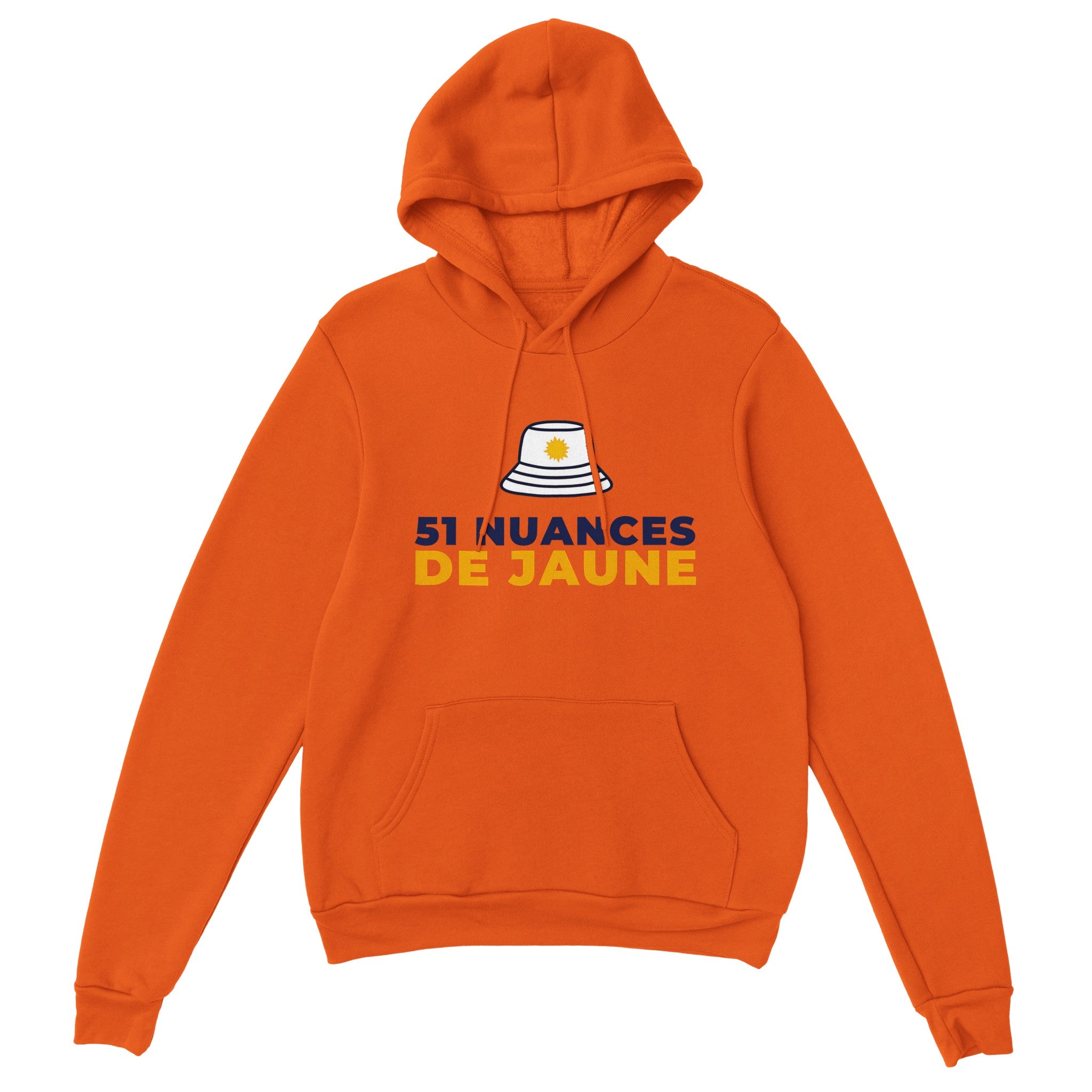 Sweat à capuche pastis "51 nuances de jaune" | Mixte