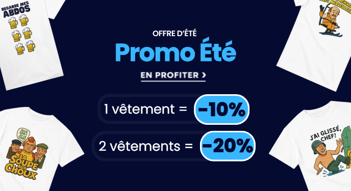 Crée ton T-shirt personnalisé avec ta phrase drôle