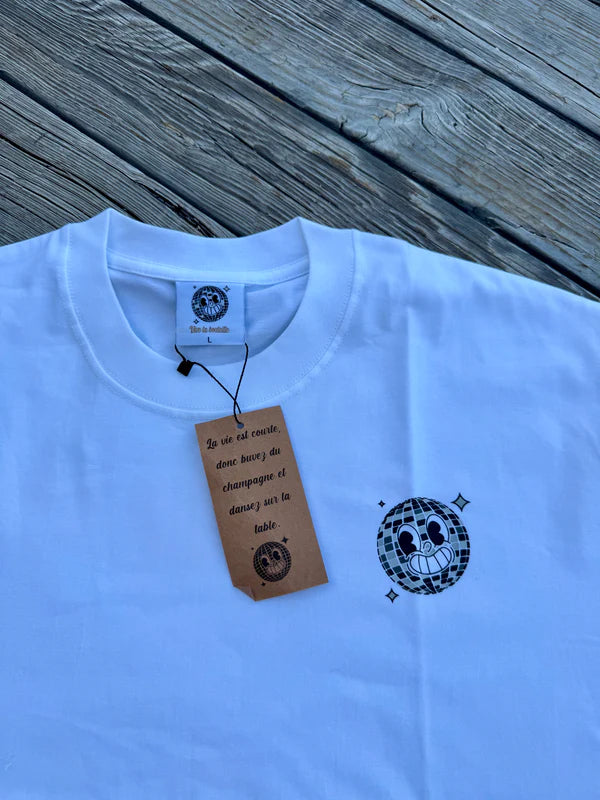 T-shirt " Le champ " Regular Blanc | Vive La Bouteille