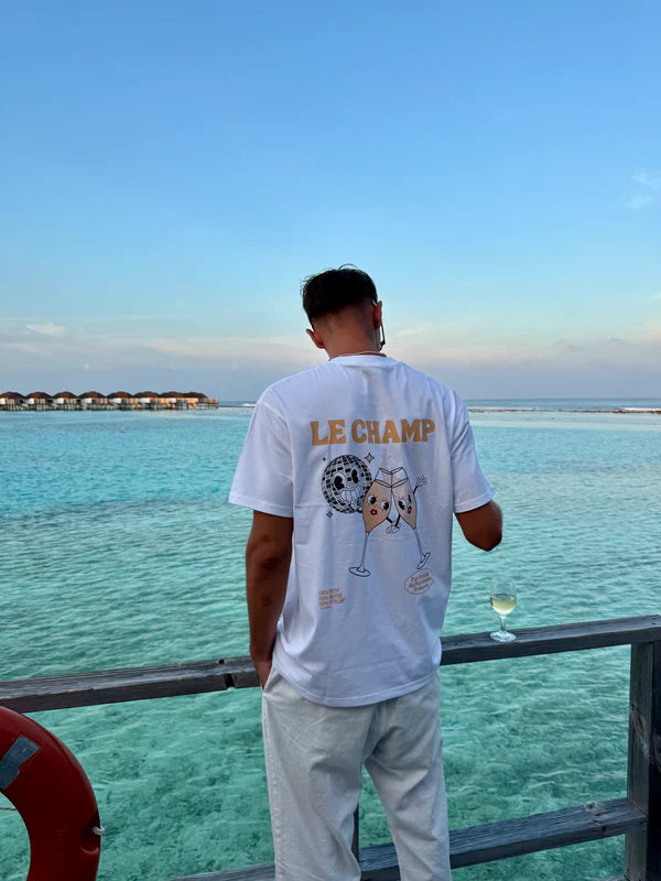 T-shirt " Le champ " Regular Blanc | Vive La Bouteille