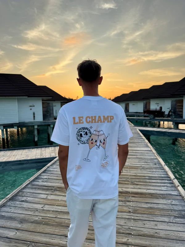 T-shirt " Le champ " Regular Blanc | Vive La Bouteille