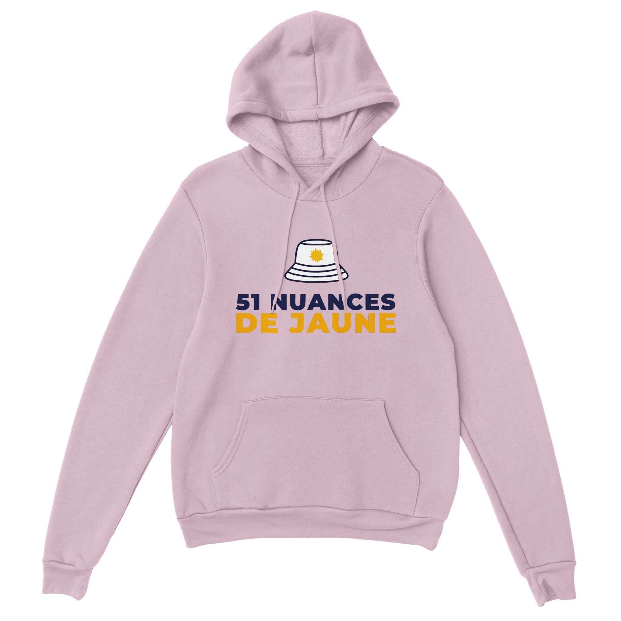 Sweat à capuche pastis "51 nuances de jaune" | Mixte