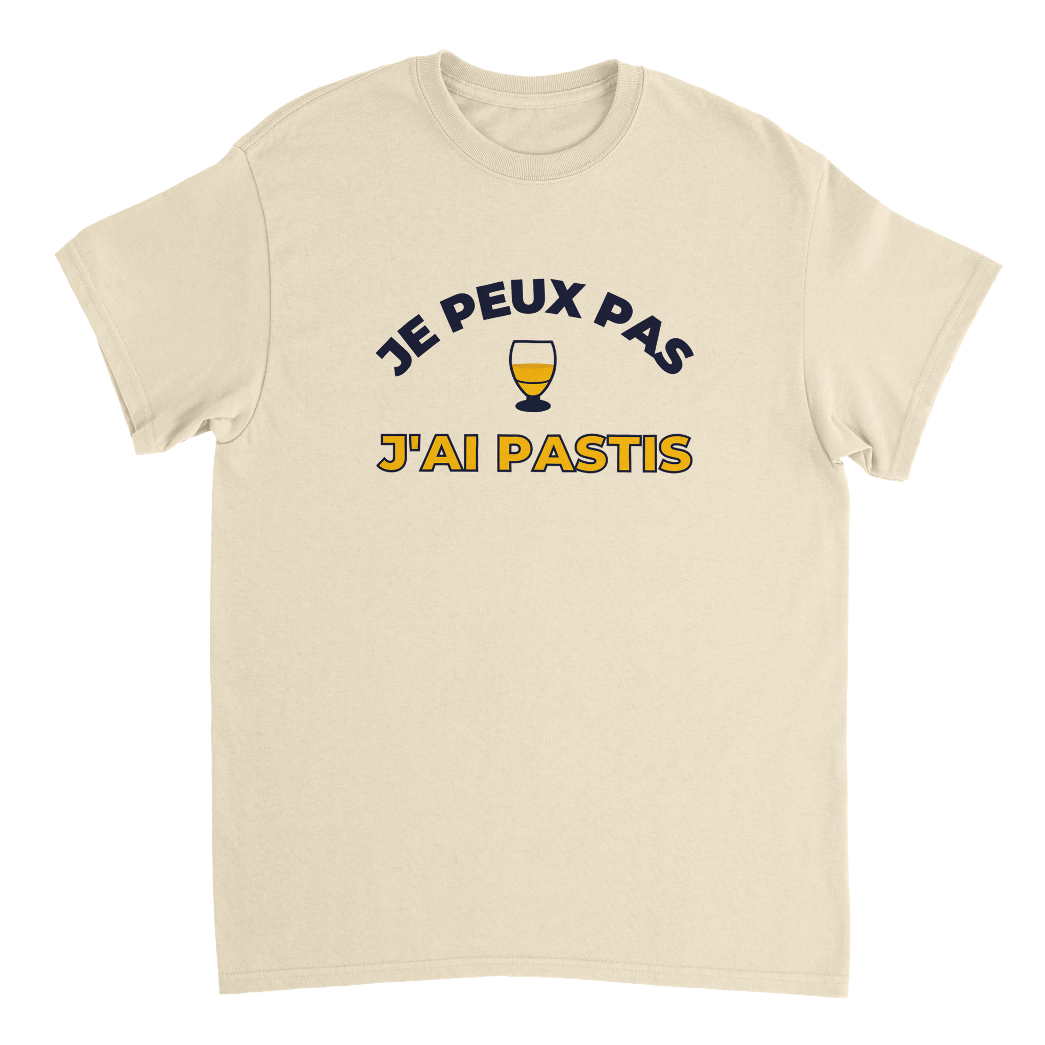 T-shirt Pastis "Je peux pas j'ai pastis" | Mixte