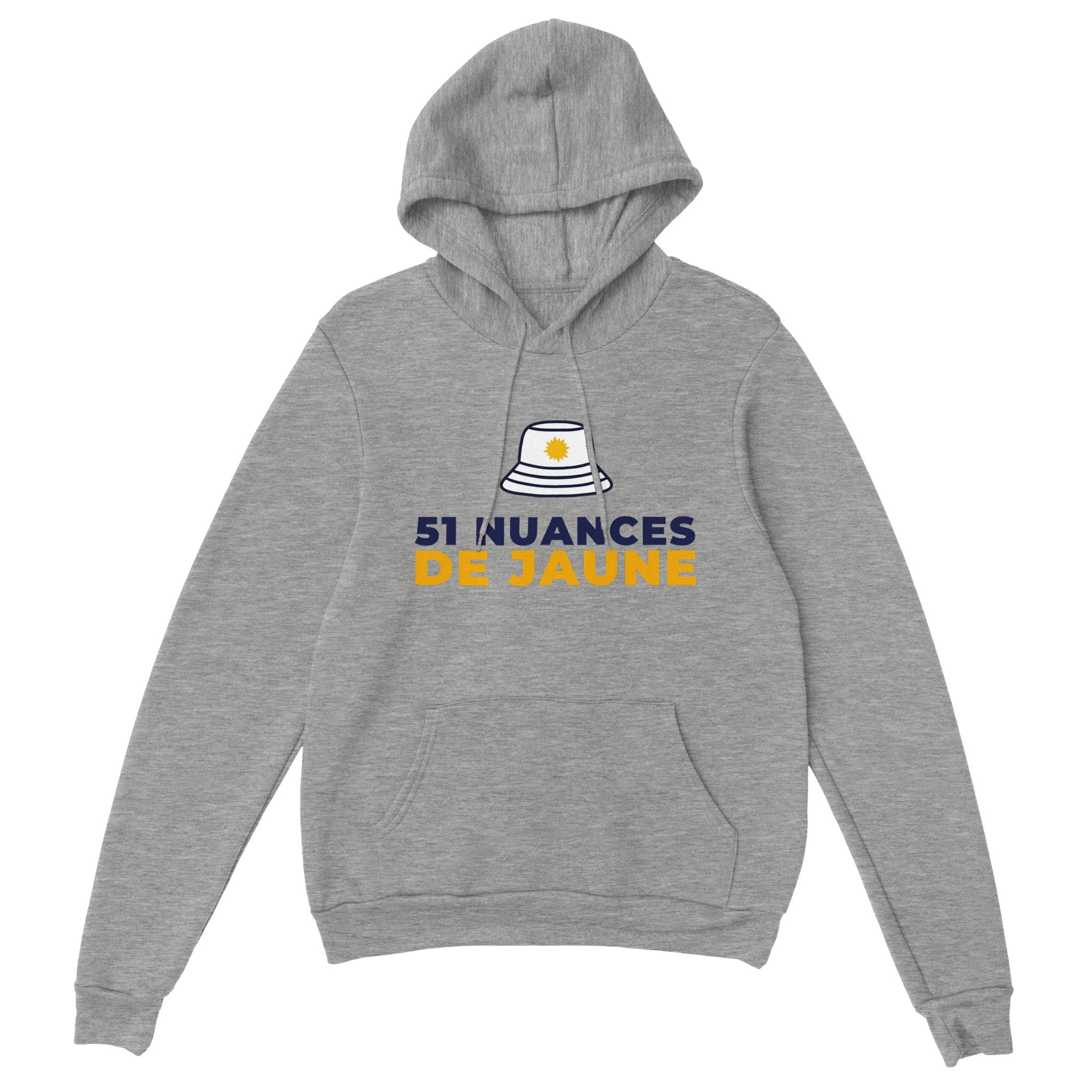 Sweat à capuche pastis "51 nuances de jaune" | Mixte