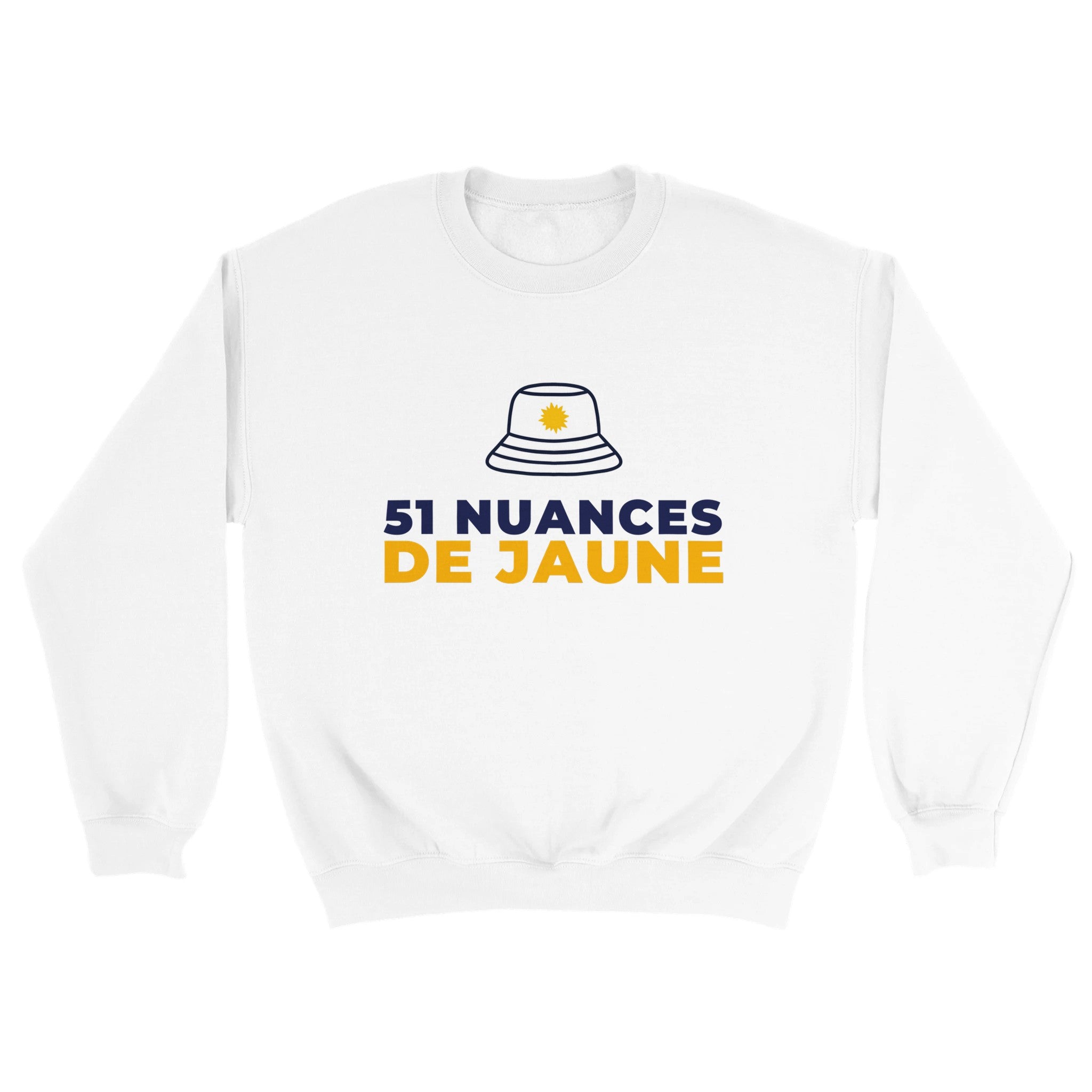 Sweat pastis "51 nuances de jaune" | Mixte