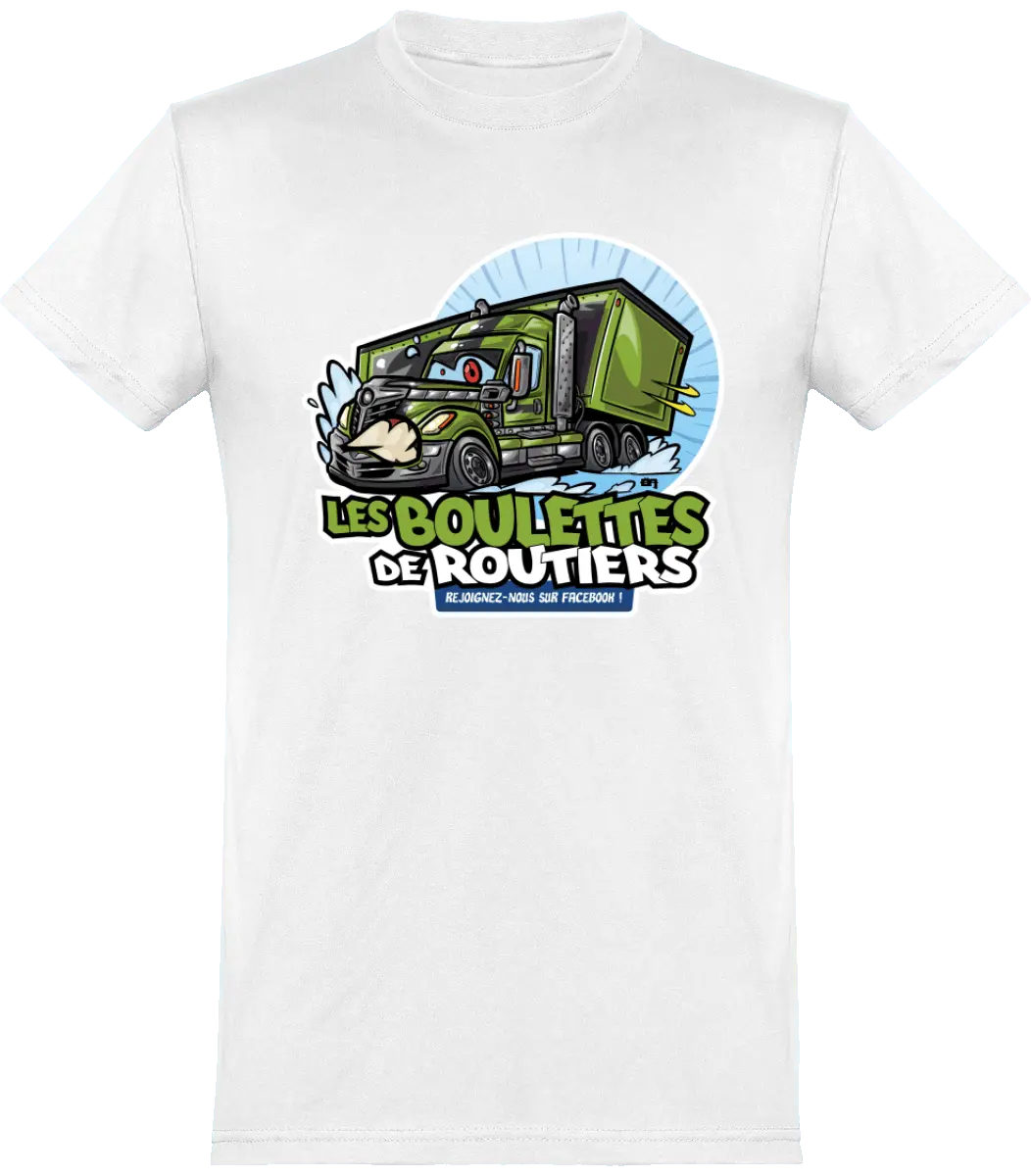 T-shirt Routier "Les boulettes de routiers" | Mixte - French Humour