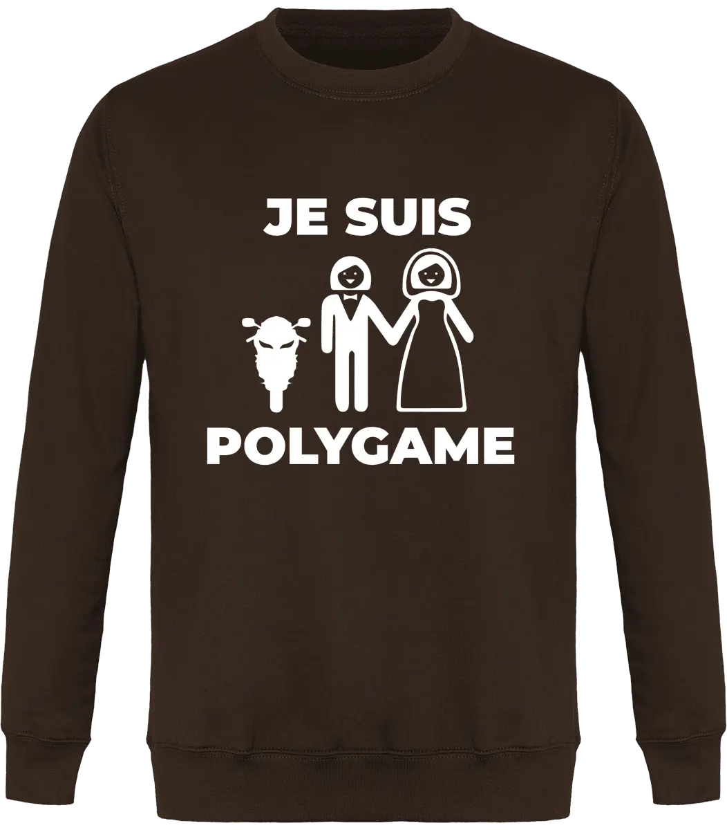 Sweat Motard "Je suis polygame" | Mixte - French Humour