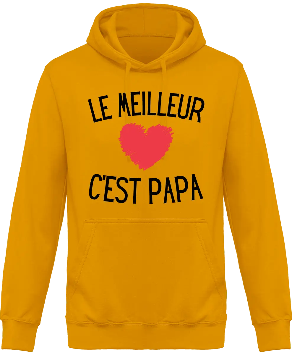 Sweat à capuche papa "la meilleur c'est papa" | Mixte - French Humour